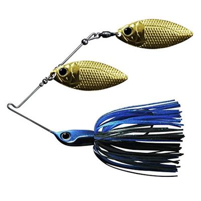 Deps Double Willow Spinnerbait 1oz Blue Black B-Custom #22