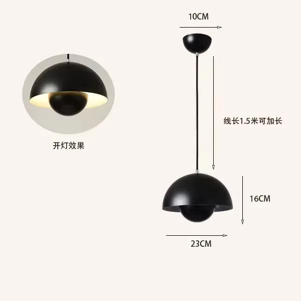 

Hot Selling Modern European Style Bedroom Living Room Dining Room High-end Bud Lamp Small Exquisite and Beautiful Chandelier 23cm&warm light чёрный