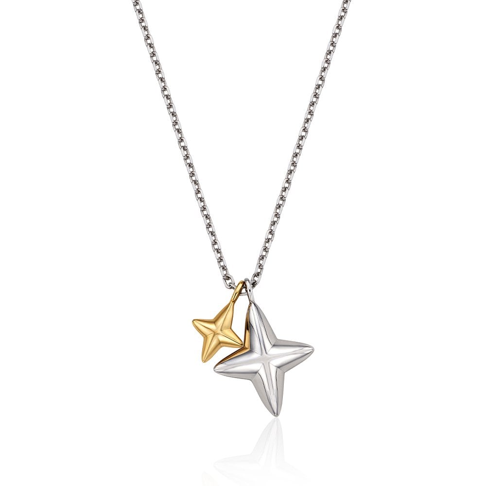 Nova Silver (C) Double Tag Long Necklace Hl1N52113C9700