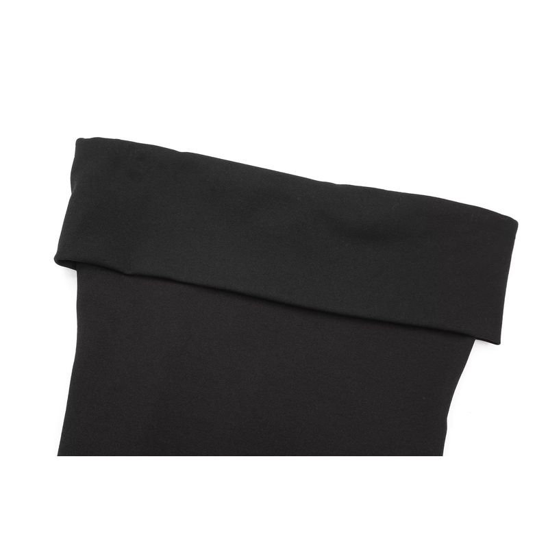 Kaslead Fashion Wind Straight Collar Knitting Zipper Tops