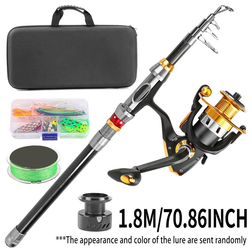 Telescopic Fishing Rod Telescopic Trout Fishing Rod Fish Tackle For Surf Trout Backpacking Lake Boat Kayak Pier Bank River