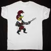 Woody Woodpecker Leather Rock Guitar T-Shirt Cotton Unisex Tee Size S-4XL