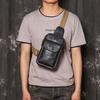 Men'S Multifunctional Mobile Phone Bag Women'S Leather Small Shoulder Oblique Backpack Large Capacity Breast Bag