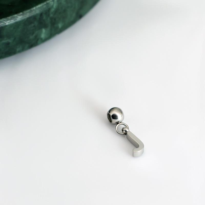 DIY Sliding Chain Alphabet Number Pendant Necklace Personalized Jewelry
