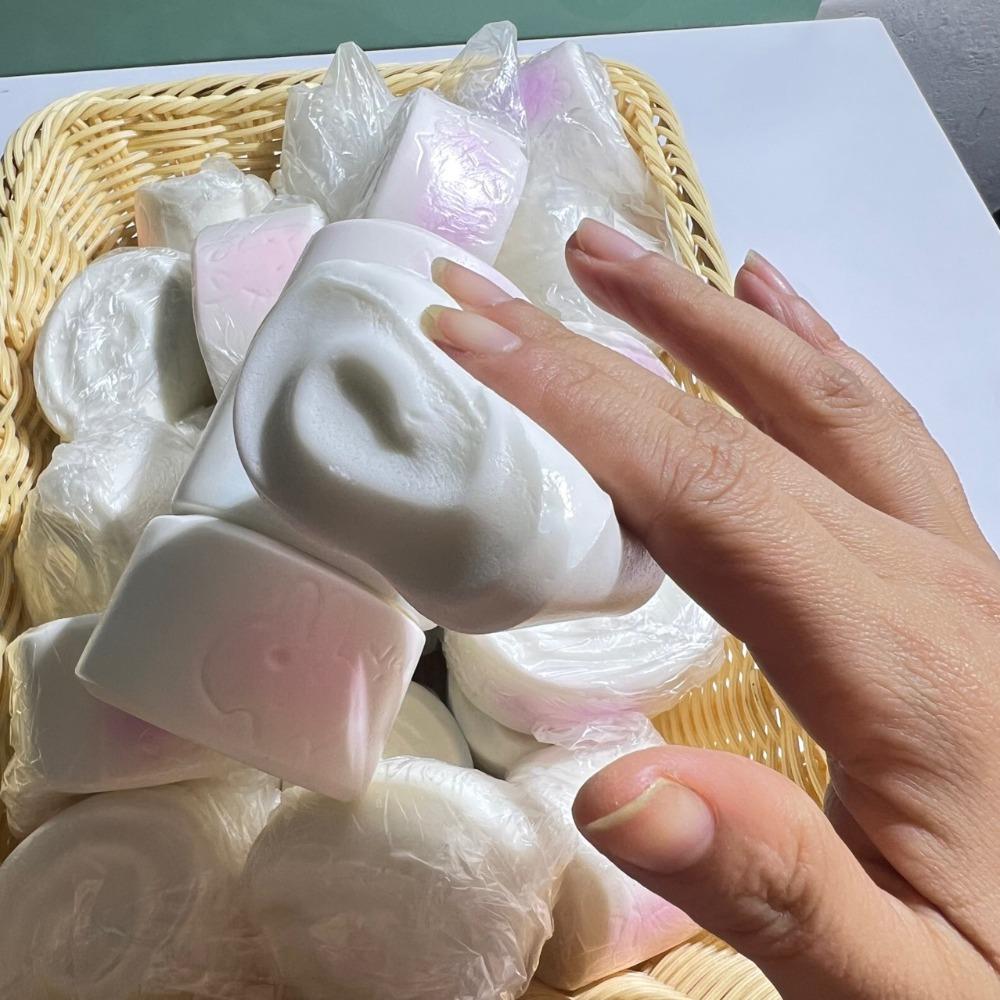 Squishy Simulated Steamed Bun Squeeze Toy Stress Relief Slow Rising Sensory Fidget for Anxiety ADHD Autism Gift for Kids Adults