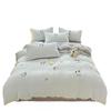 Ins Cute Cartoon Milk Fleece Bedding Set Winter Flannel Duvet Cover Sheet