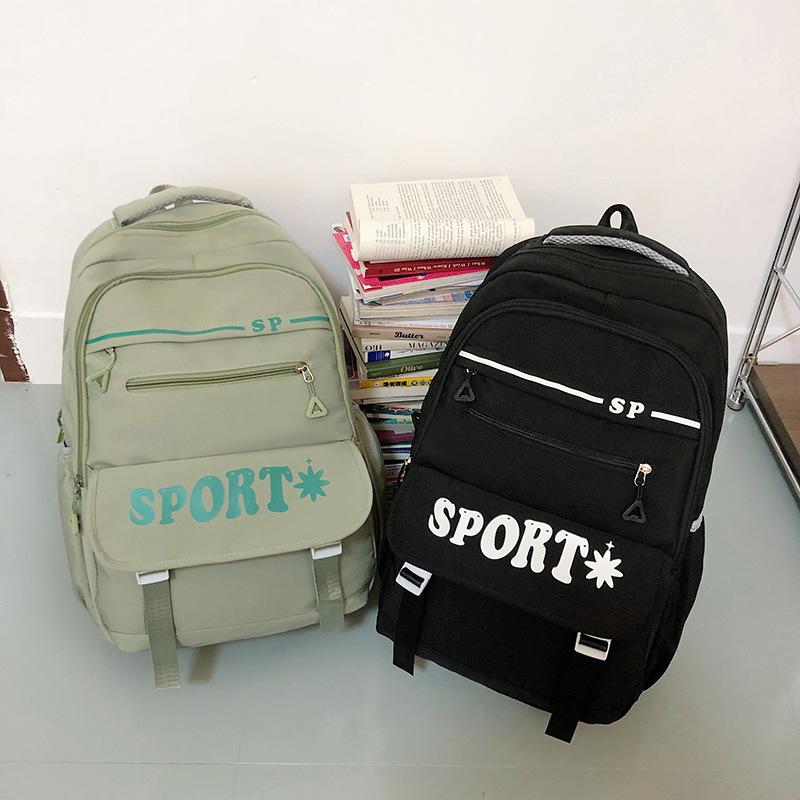 Schoolbag Backpack Premium Student School Bag Casual Versatile School Bag Korean Edition Large Capacity College Style Computer Bag Travel Bag