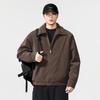 2025 Winter American Style Lambswool Lapel Men's Retro Cotton Jacket – Thickened Casual Workwear Coat