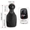 New Car 5/6 Speed 12mm Gear Shift Knob Lever Shifter Gaiter Boot for Volkswagen VW Golf Bora Jetta GTi MK4 Interior Accessories
