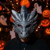 Plastic Dragon Head Mask Full Face Masquerade Mask Punk Halloween Mask  Makeup