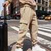 New Autumn and Winter Men's Commuting Loose Casual Sports Jacquard Outdoor Cargo Trousers