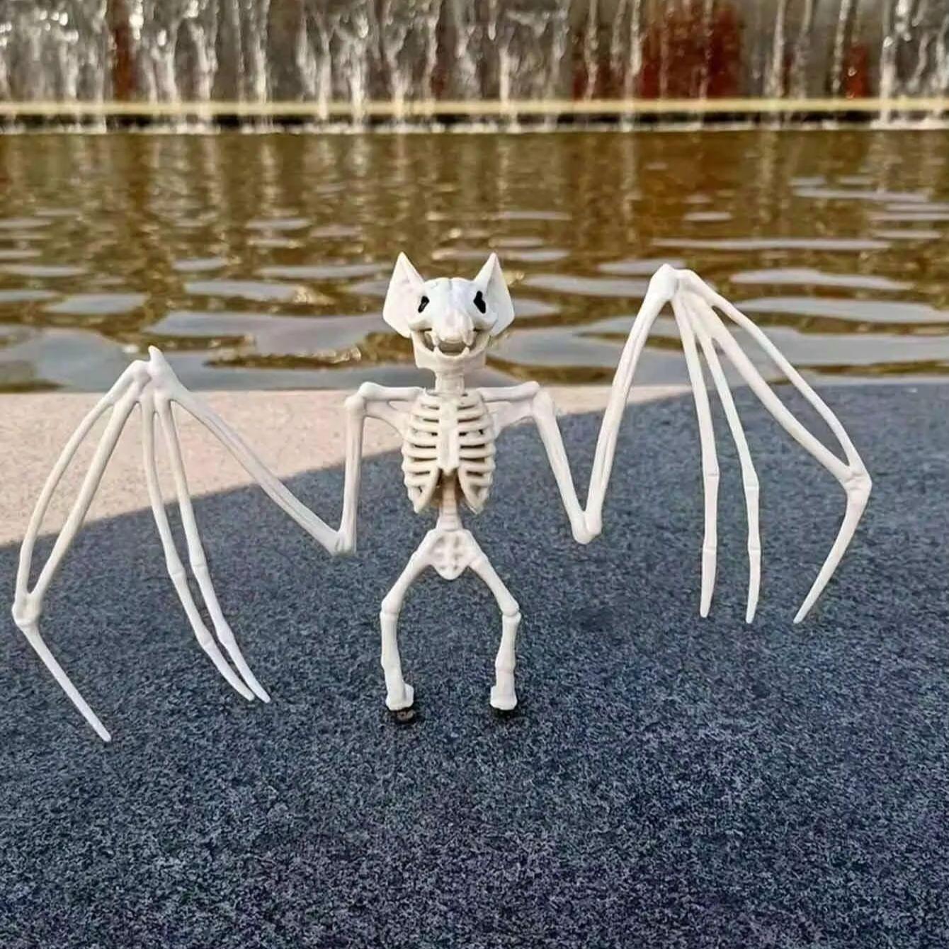 1PC Halloween horror skeleton bat skeleton, party decoration, horror scene decoration, prank props, costume props