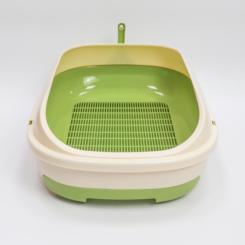 Pine Wood Double Layer Cat Litter Box: Large, Anti-Splash Cat Toilet & Sand Basin