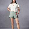Adidas Outlets Logo Print Casual Round Neck Pullover Short Sleeve T-Shirt Women T-Shirts Han-Jade-White IS4287