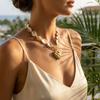 Bohemia Conch Starfish Imitation Pearl Necklace for Women Luxury Love Heart Shape Pendant Choker Beach Party Holiday Jewelry