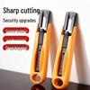Reinforced Safety Utility Knife with Rebound Blade for Wallpaper and Plastic Cutting