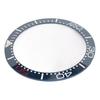 Ceramic Watch Bezel Ring 38mm Watch Bezel Insert Replacement Parts Accessory for Watchmaker Blue Base Red Digit
