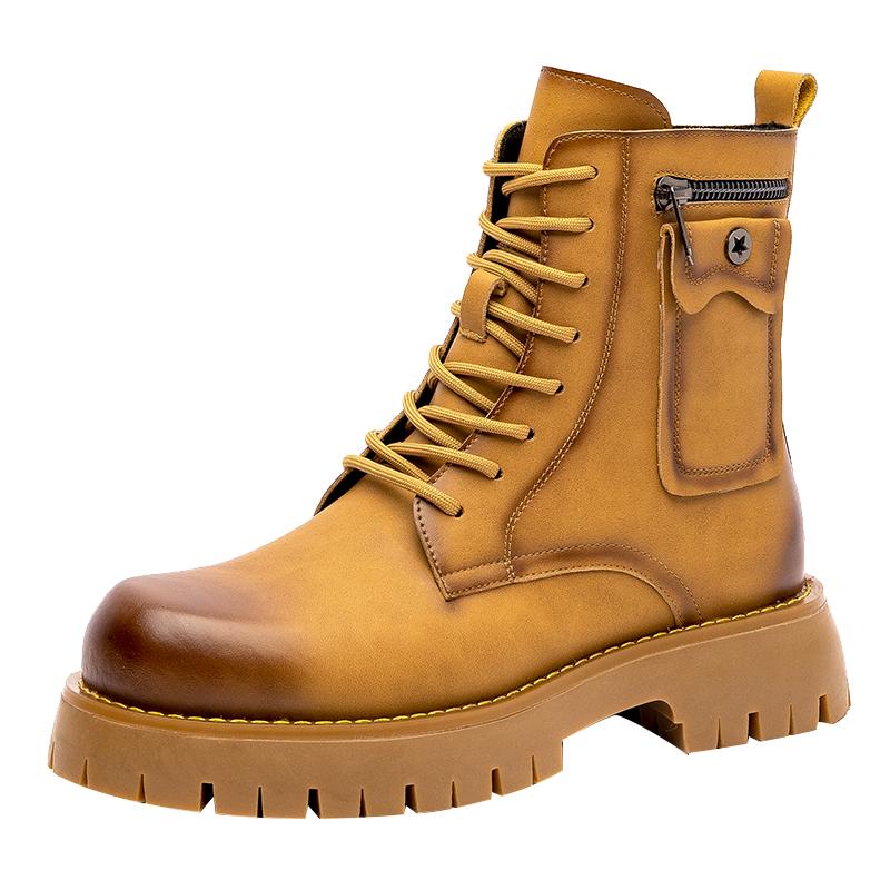 

Осенние и зимние мужские ботинки Модные Новые дизайнерские стильные Уличные мотоциклетные Повседневные офисные деловые вечерние Качественные туфли популярные 38