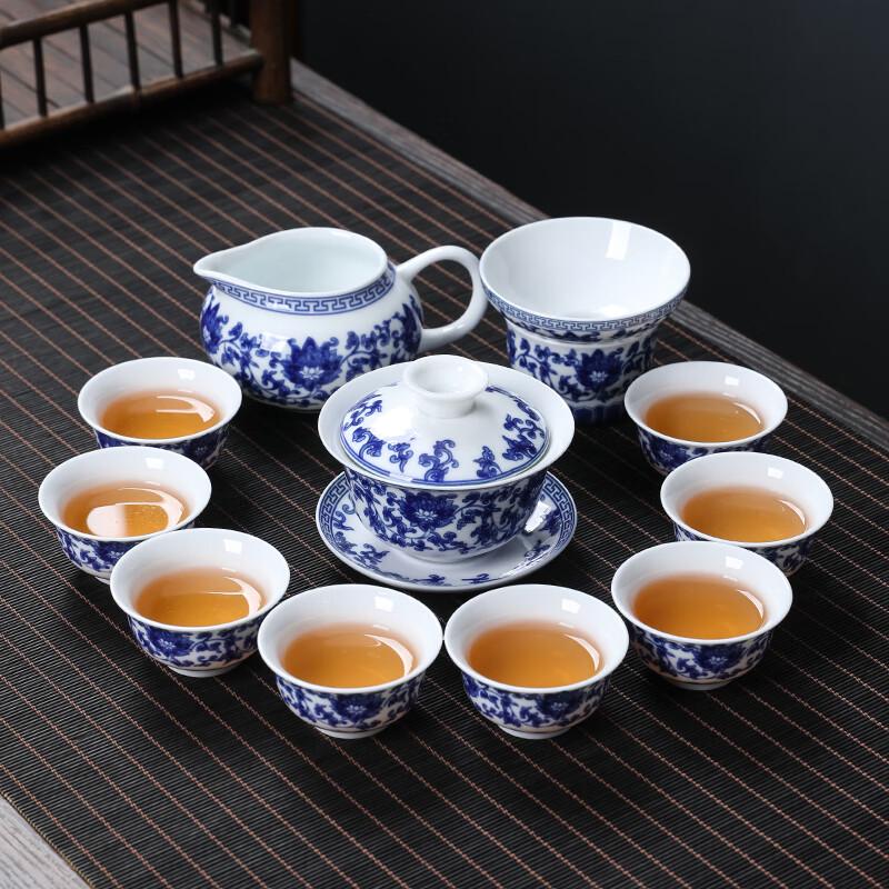 MULTIPOTENT Chinese Blue & White Porcelain Tea Gift Set
