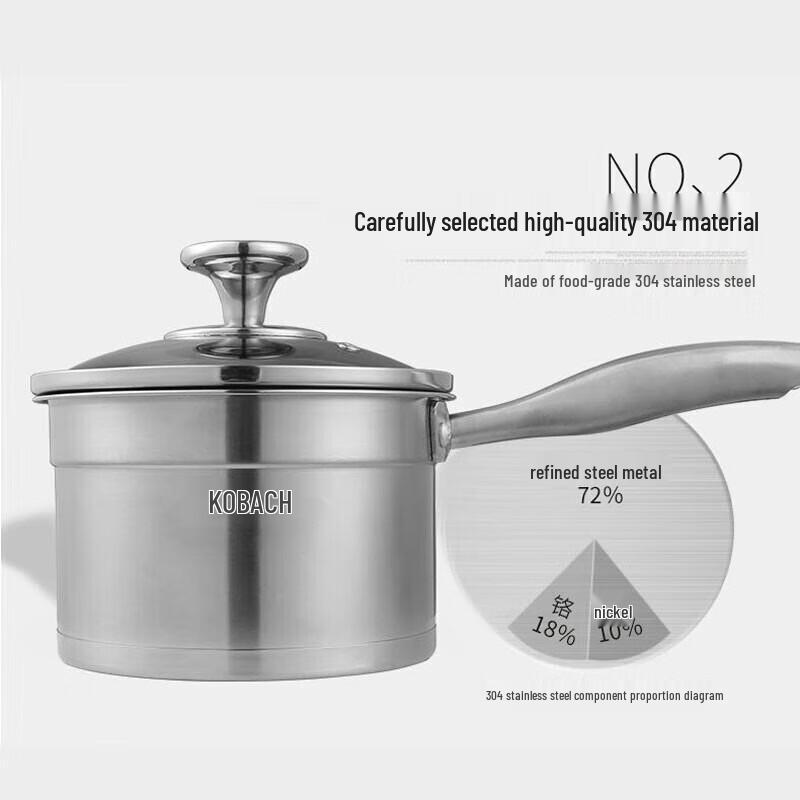 Kangbahe 304 Stainless Steel Milk and Noodle Pot