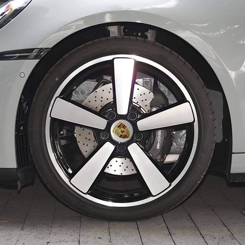 4Pcs 56MM Car Styling Wheel Center Hub Cap Stickers Accessories For Porsche 911 718 Taycan Panamera Cayenne Macan Boxster Cayman