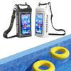 Waterproof Phone Pouch Dry Organizer Bag with Neck Lanyard Underwater Cellphone Protection Bag Large Capacity for Beach Pool