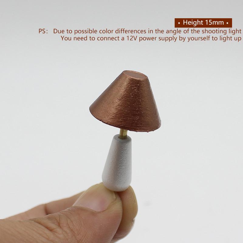 Miniature Desk Lamp Study Model Dollhouse Furniture Decoration Micro Scene Light Ornament 1:12 Dollhouse Pretend Play Toys