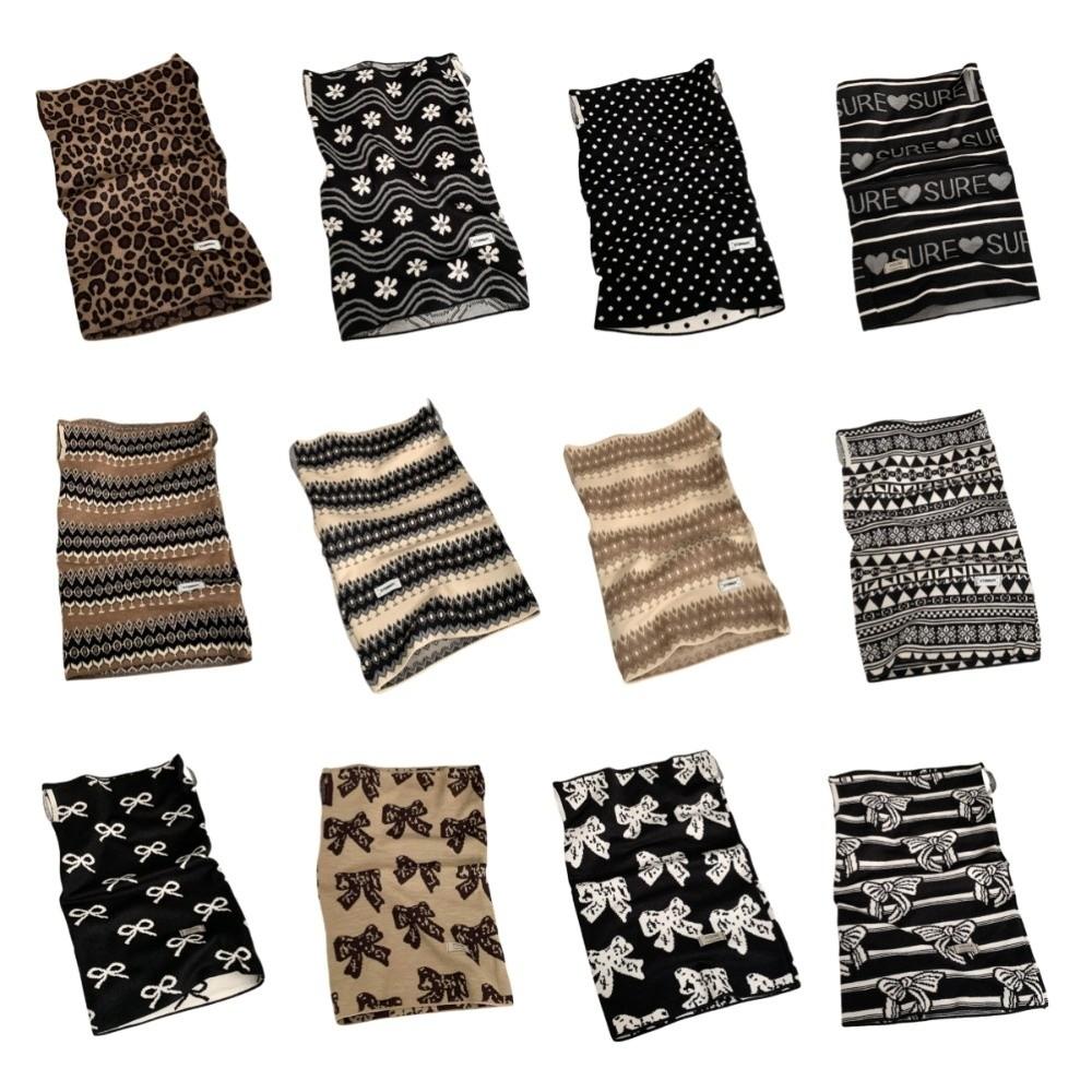 Leopard Print Earhook Neck Warmer Polka Point Pullover Cap Winter Cycling Thermal Mask  Outdoor