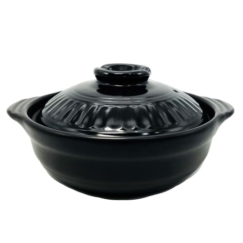 Living NEO IH-compatible Earthenware Pot, No. 8, Black