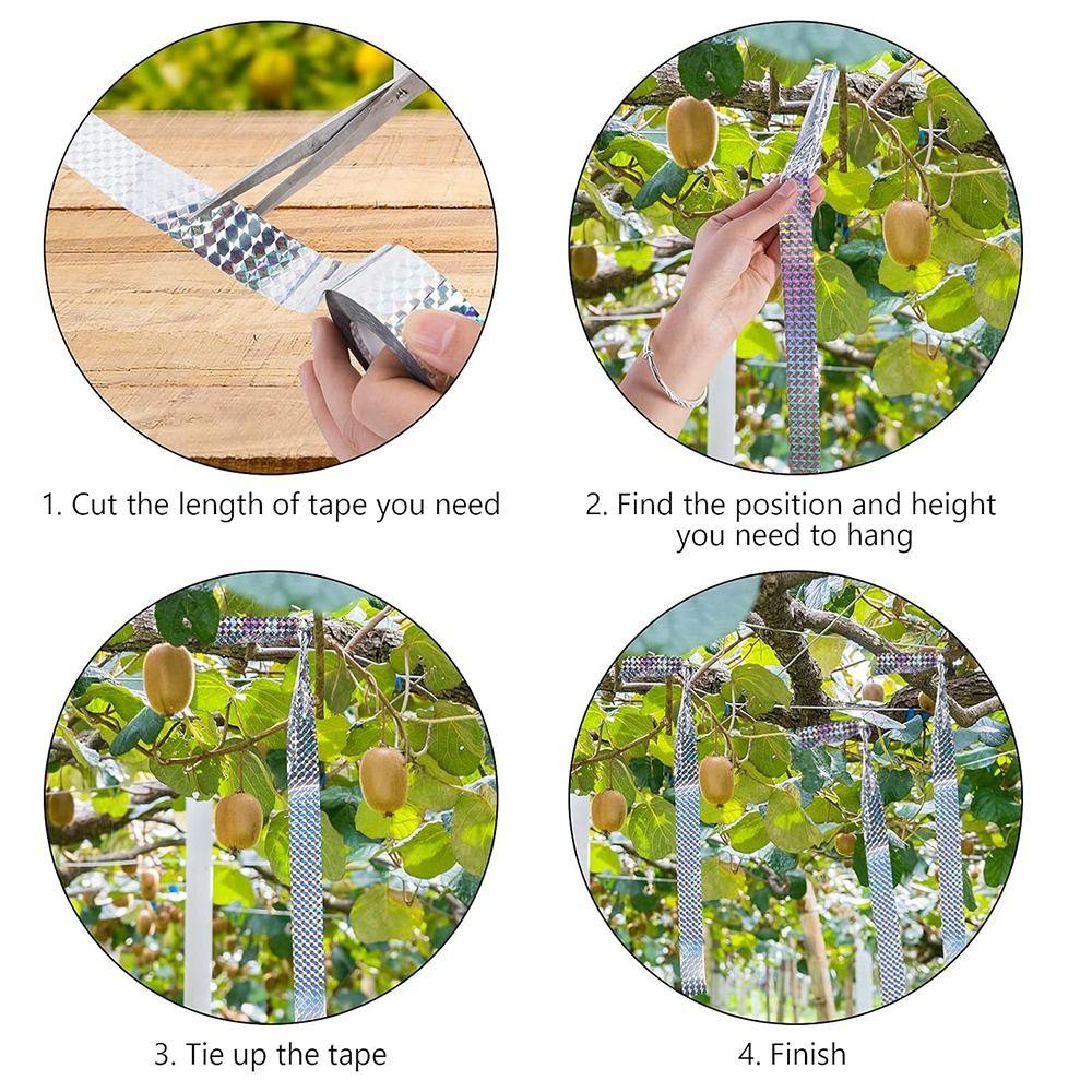 Vögel fernhalten Vogelscheuchenband Outdoor Vogelabwehrband Zubehör Vogelscheuchenband