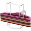 Hanger Stacker Organizer Stand, White Portable Hanger Holder Laundry Room Organization Hanger Rack Storage