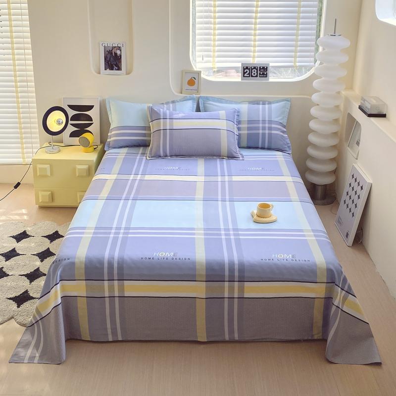 100% Baumwolle Bettlaken Pflanzen Blumen Gedruckt Einzel Doppel Top King Laken Reine Baumwolle Einzelgröße Kinder Bettwäsche (Kein Kissenbezug)