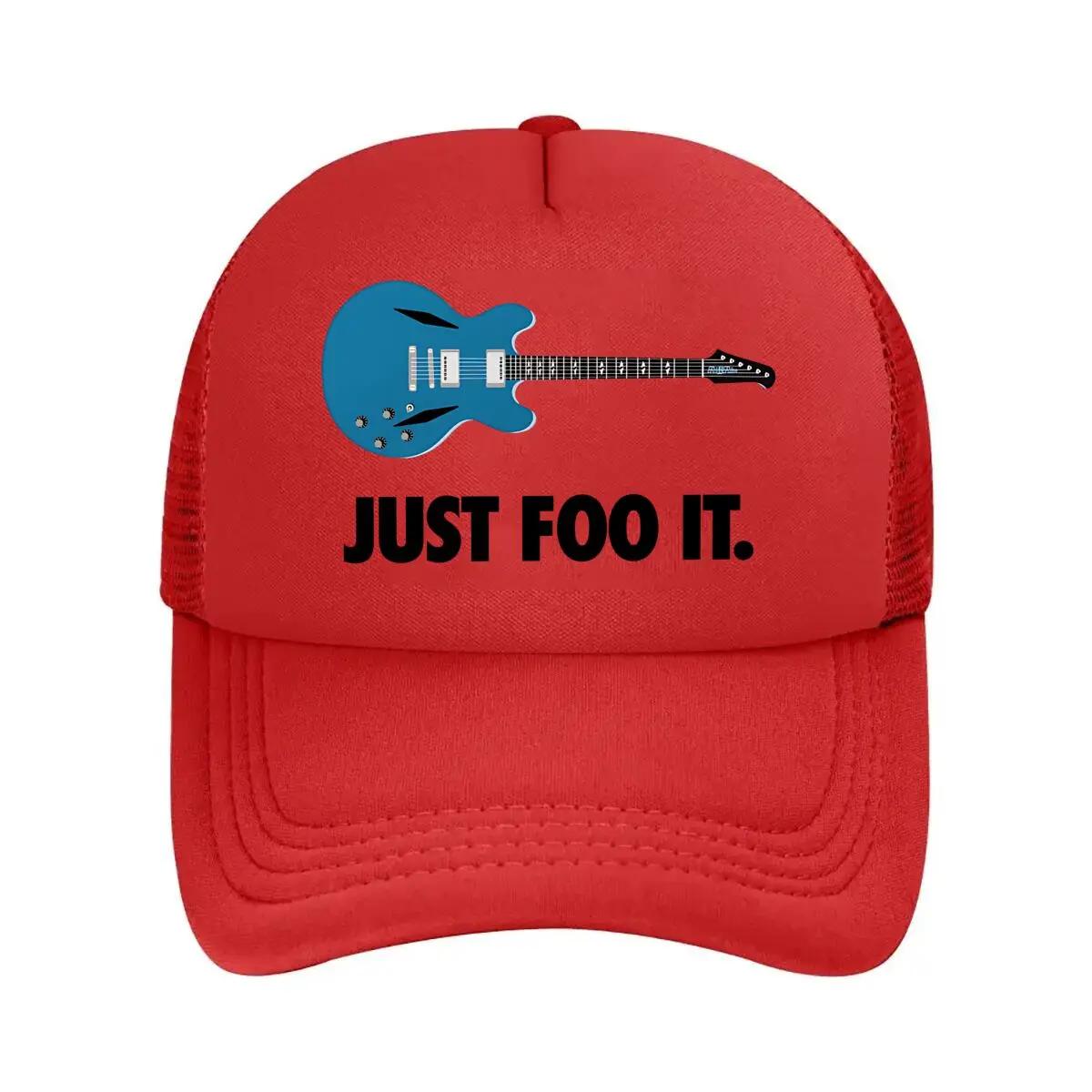 

Blue Electric Guitar with a Motto Mesh Baseball Cap One Size