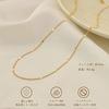 [alisashelly] Women's 925 Sterling Silver Necklace, Chain Only, Hypoallergenic, 18K Gold Plated, Adjustable Strap, Simple, Popular for Women In Their