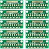 10Pcs Adapter Board for Wireless Module Transfer 1.27MM 2.0MM 2.54MM Spacing 12 Pins 3 Rows 36 Holes