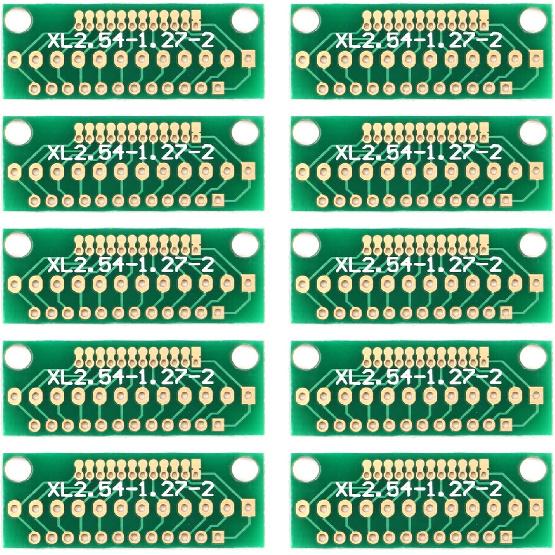 10Pcs Adapter Board for Wireless Module Transfer 1.27MM 2.0MM 2.54MM Spacing 12 Pins 3 Rows 36 Holes