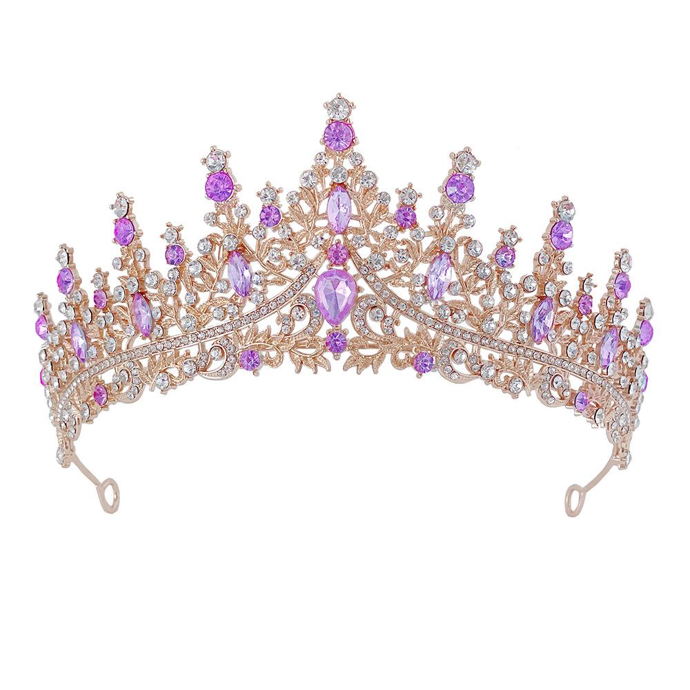New Wedding Crown Headdress Bride Elegant Luxury Rhinestone Wedding Dinner Wedding Style Crown