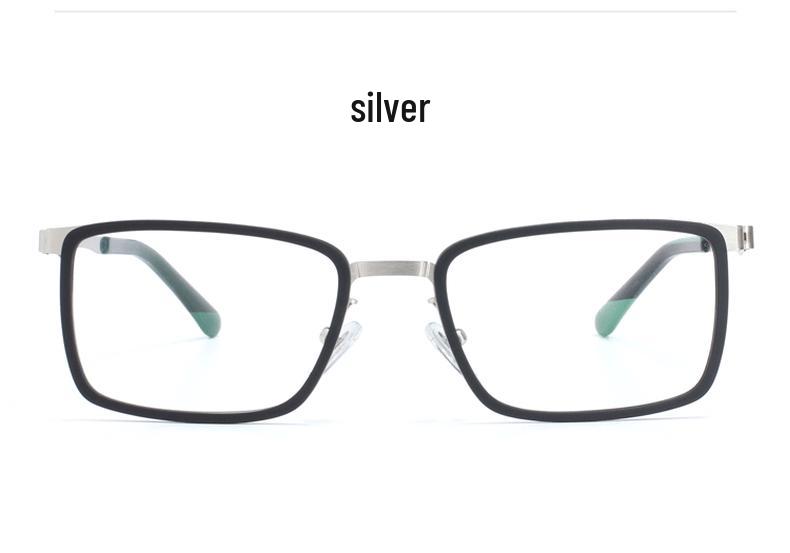 Ultra-Light Unisex Resin Eyeglass Frames with Metal Legs for Myopia