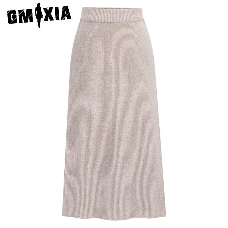 

GMXIA Женские модные повседневные однотонные брюки с принтом на весну-осень M бежевый