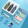 USB Flash Drive Holder Case Microfiber Leather Protective Cover With Metal Snap Closure