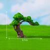 Micro-landscape Simulation of Green Trees Flowers Moss Horticultural Ecology Bottle-making, Scene Decorations Accessories, and Small Ornaments