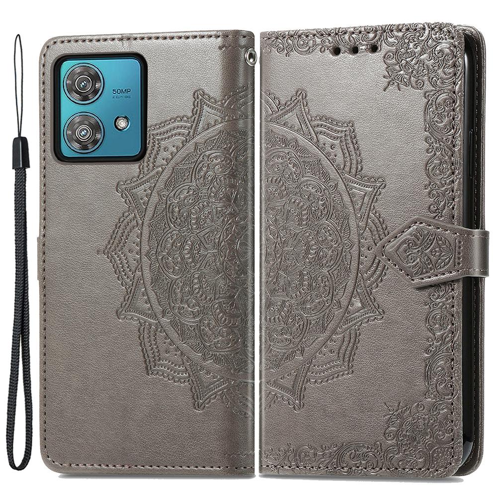 For Motorola Moto G84 5G Case Wallet Leather Phone Cover Mandala Embossment