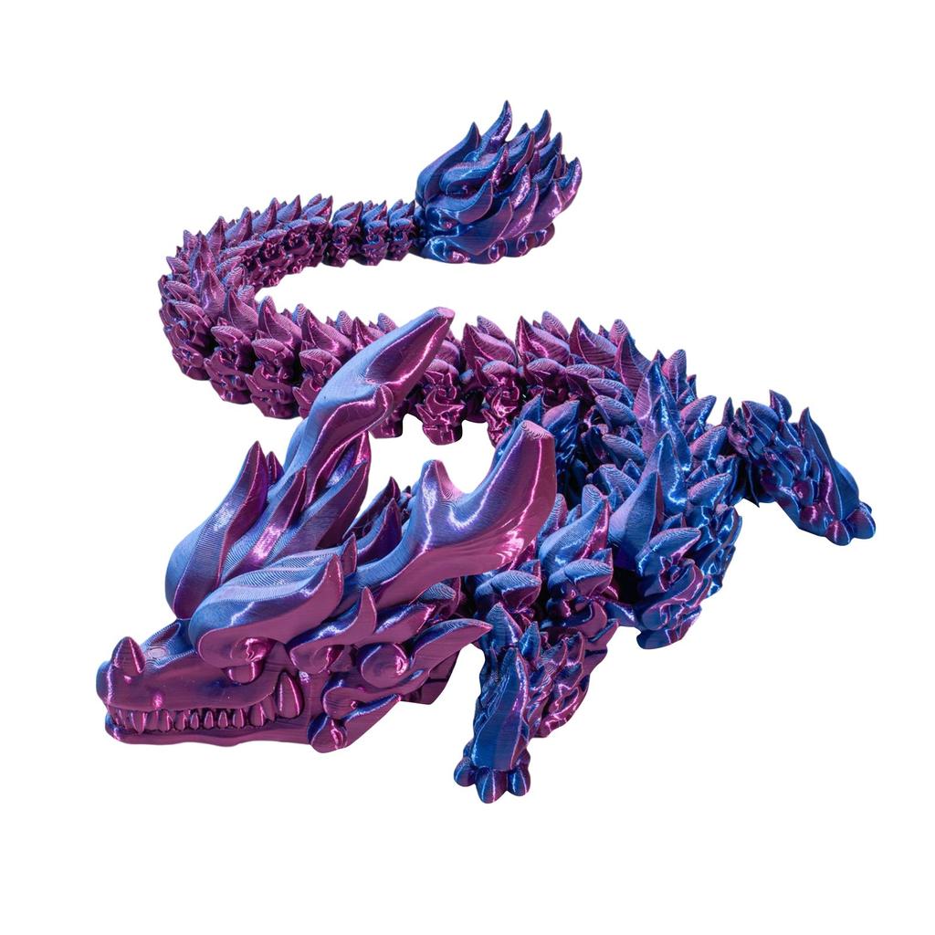 3D Printed Articulated Dragon Xiangyun Dragon Crystal Dragon Decorative Dragon Crystal Dragon Toy Adults Kids Toys Mystery Dragon