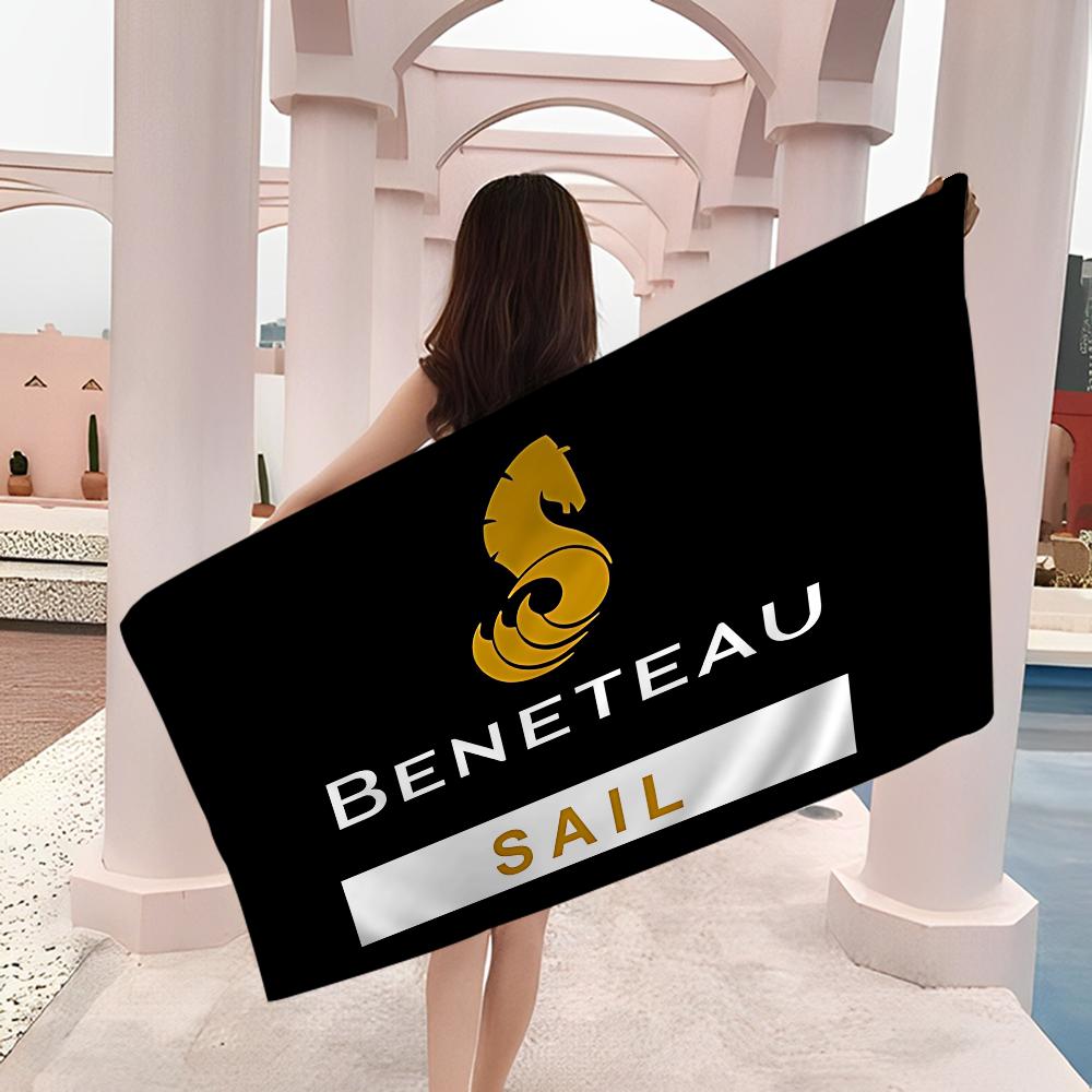 B-BENETEAU Mikrofaserdecke Schnelltrocknende Strandtücher Übergröße Druck Super Saugfähige Poolhandtuchdecke