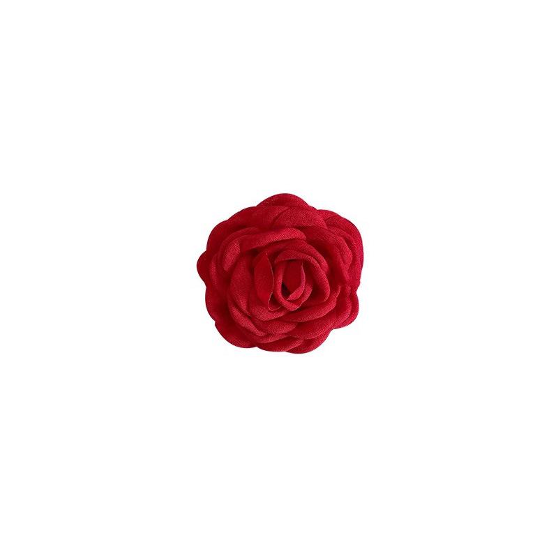 Rose Flower Hair Clip - Elegant Duckbill Claw for Women's Updo