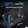 Upgraded Zontes 703T Sun Visor: Anti-Glare, Rain Shield, Anti-Scratch Screen Protector for Motorcycle Instruments