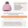 Autumn Winter New Fashion Beanie Acrylic Pullover Solid Color Knitted Hairball Velvet Padded Flanging Plus Custom Winter Hats