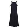 European and American style, new women's clothing, foreign style French minimalist temperament round neck sleeveless backless dress