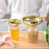 Gold Stainless Steel Wide Mouth Funnel for Jam, Beans, and Pickles