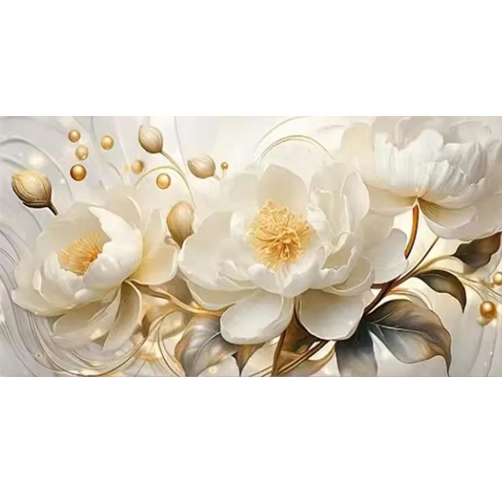 Große Größe Mosaik DIY Voll Diamant Malerei Kits Kunst Abstrakt Blumen Stickerei Kreuzstich Strasssteine